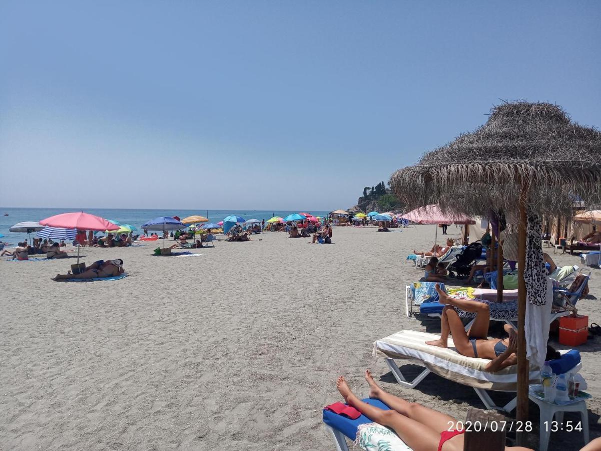 Apartament Nerja 1ª Linea De Playa De Burriana , Terraza Grande Al Mar Zewnętrze zdjęcie
